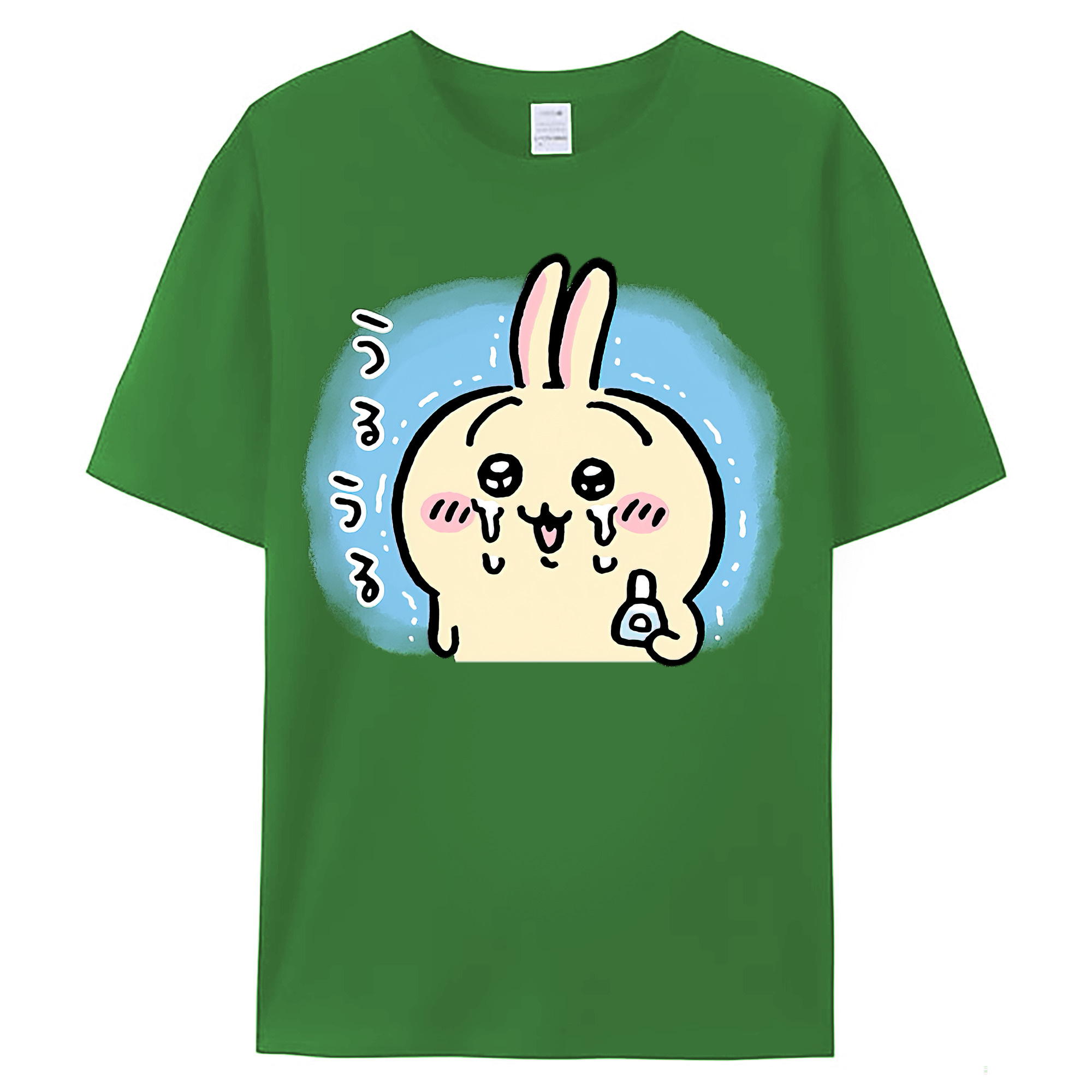 （画像用） ちいかわ うさぎ Chii-kawa usagi レディースカジュアルプリントTシャツ（綿100％）